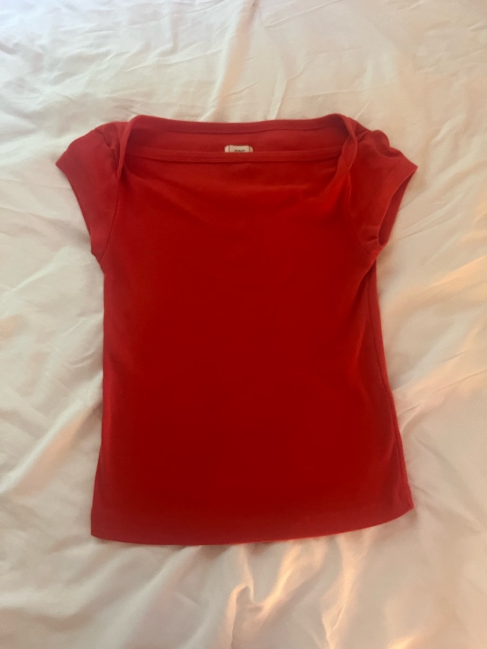 BDG Red Boatneck Tee